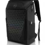 Dell Gaming Backpack 17", Water-resistant, Black with rainbow reflective colors