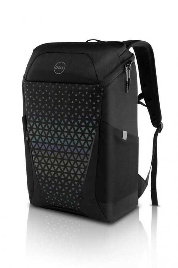 Dell Gaming Backpack 17", Water-resistant, Black with rainbow reflective colors