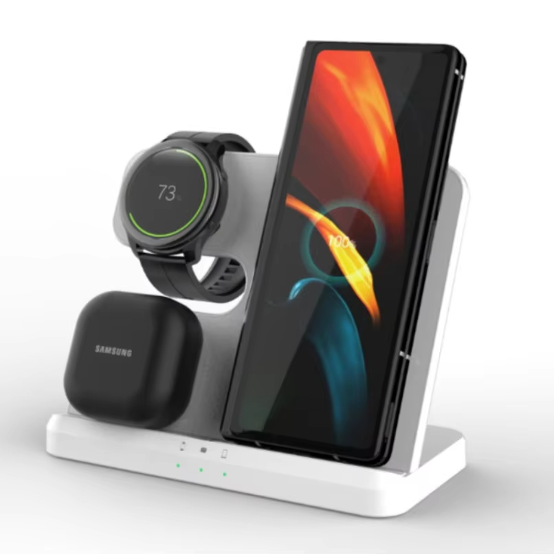 3 in 1 Fast Wireless Charger Stand For Samsung S26 S25 3 in 1 Fast Wireless Charger Stand For Samsung S26 S25